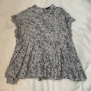 Animal print blouse